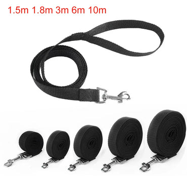 Long Nylon Dog Leash for Dogs & Cats – Strong Training Lead, Multiple Lengths 1.5m–50m (4.9–164 ft) for Walking, Hiking & Travel