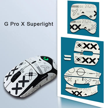 Mouse Grip Tape Skates for G Pro X Superlight, Non-Slip Sweat-Wicking Full-Body Sticker
