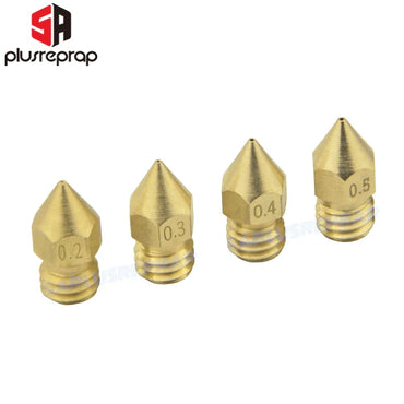 Brass 3D Printer Nozzles — 5/10-Pack 0.2–1.0mm Options for 1.75mm Filament — Extruder Print Head Replacement