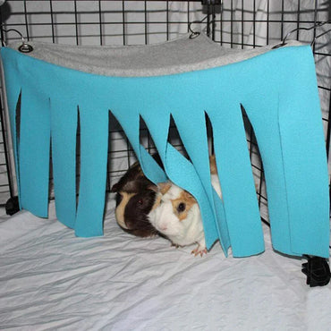 Tassel Pet Tent Hideout Hanging Bed for Small Pets — Guinea Pig Hamster Hedgehog Corner Hammock Nest