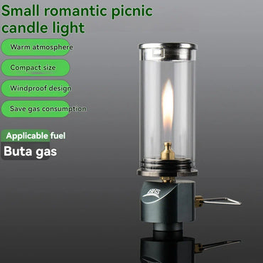 BRS-55 Dreamlike Candlelight Lamp Tent Lighting Equipment Camping Lamp Windproof Gas Candle Lamp Outdoor Camping Lights
