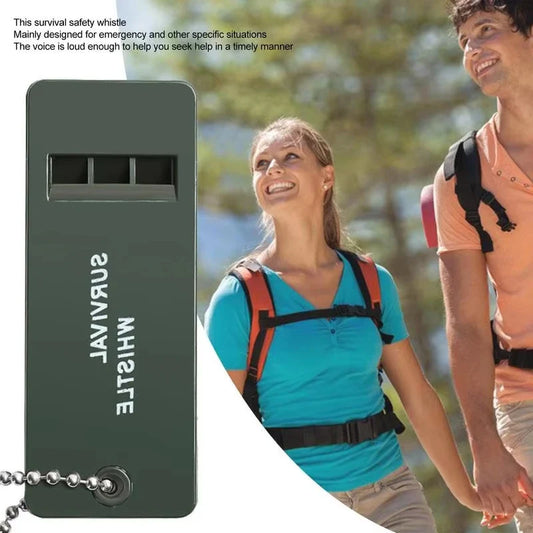 3-Frequency High-Decibel Survival Whistle - Triple-Tone Emergency Whistle for Hiking, Camping & Hunting