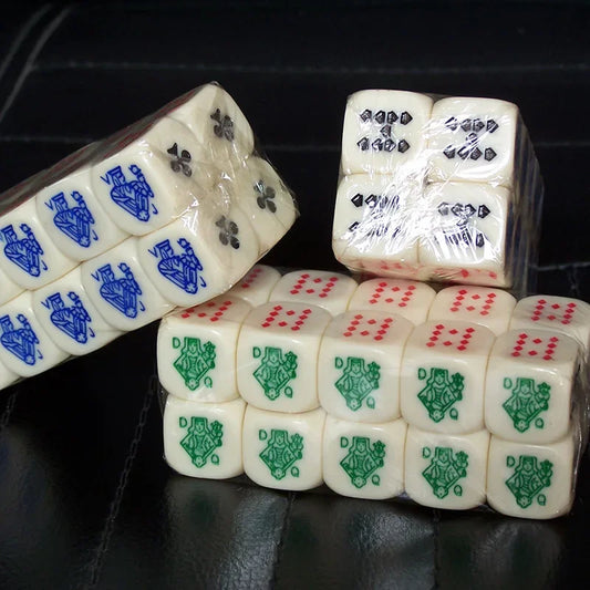10 Pcs Poker Dice Puzzle Game 6 Sided Dice Game Accessory 16mm