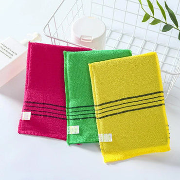 5-Pack Exfoliating Bath Washcloths — Soft Polyester-Cotton Body Scrub Cloths for Shower & Spa