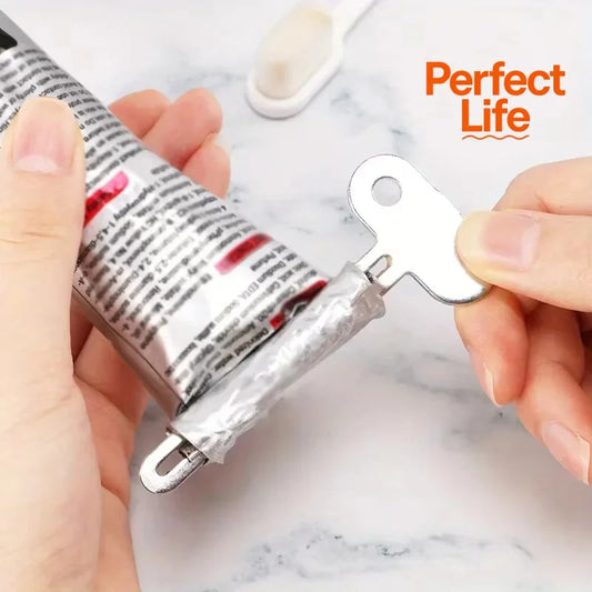 Metal Toothpaste Tube Squeezer Roller - Manual Toothpaste Dispenser & Tube Wringer for Bathroom, Creams & Cosmetics