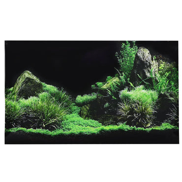 Aquarium Background PVC Sticker – Seafloor & Water Grass Fish Tank Decal, Multiple Sizes (61 x 30 - 122 x 46 cm | 24 x 11.8 - 48 x 18.1 in)
