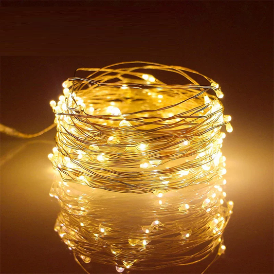 USB Copper Wire Fairy Lights 20m (65ft) 200 LED Outdoor String Lights – USB 5V Warm White & Multi-Color