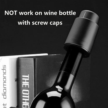 Vacuum Wine Bottle Stopper with Date Dial – Airtight Reusable Wine Sealer Pump