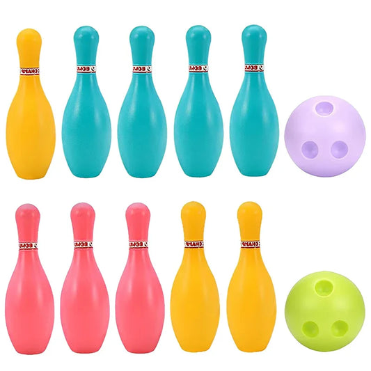 Kids Plastic Bowling Set – Colorful Ball & Pins for Indoor & Outdoor Family Games