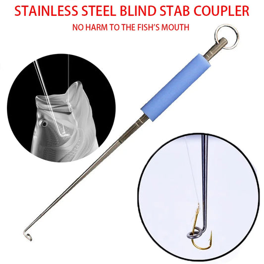Deep Throat Stainless Steel Fish Hook Remover Unhooking Tool Fish Extractor