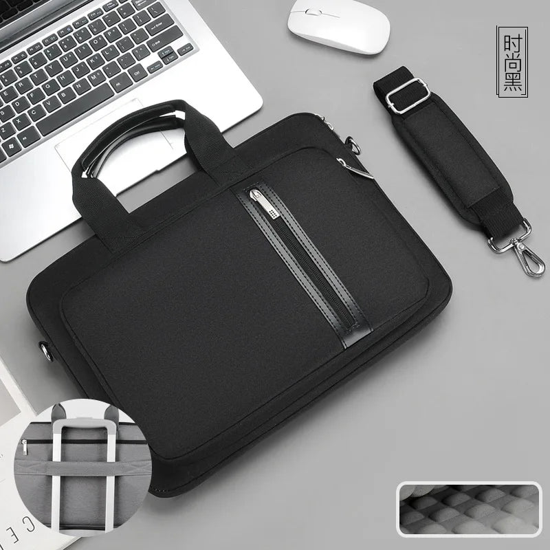 Laptop Sleeve Messenger Bag 13–17 Inch — Polyester Protective Case