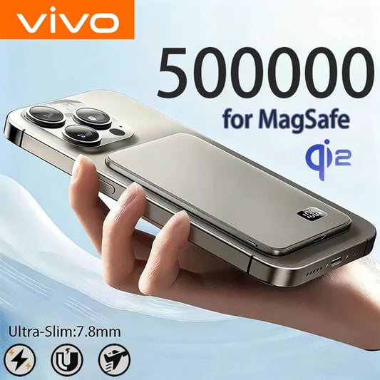 3-in-1 50000mAh Magnetic Wireless Power Bank 22.5W USB-C Portable External Battery Ultra-Slim 9.8mm (0.39 in)