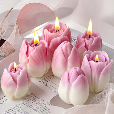 3D Tulip Silicone Mold for Candle Making, Soap, Resin & Plaster Crafts