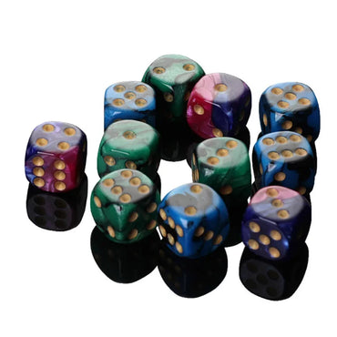 5-Piece 16mm Two-Color 6-Sided Acrylic Dice Set – Board Game & Puzzle Accessory
