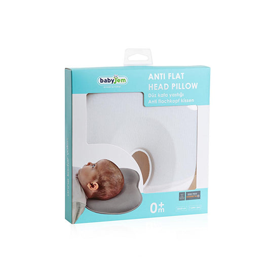 Babyjem Baby Pillow for Flat Head Syndrome Prevention - Supports Ideal Sleep Position, Newborn Head Support