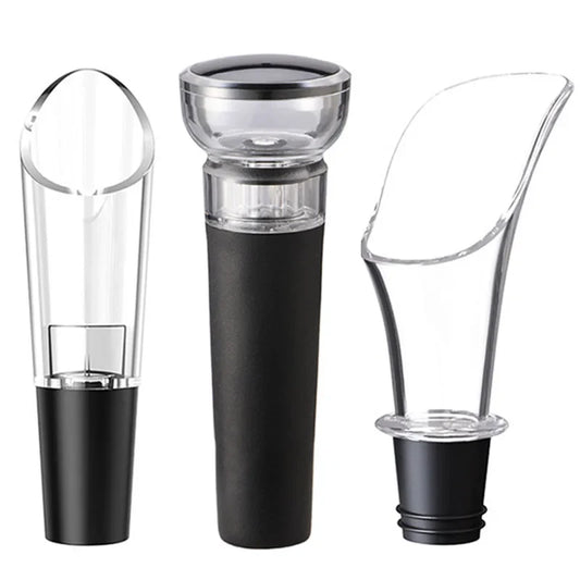 Wine Aerator Pourer Spout with Stopper – Portable Wine Decanter Pouring Tool