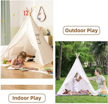 Portable Kids Play Tent Wigwam Teepee Playhouse