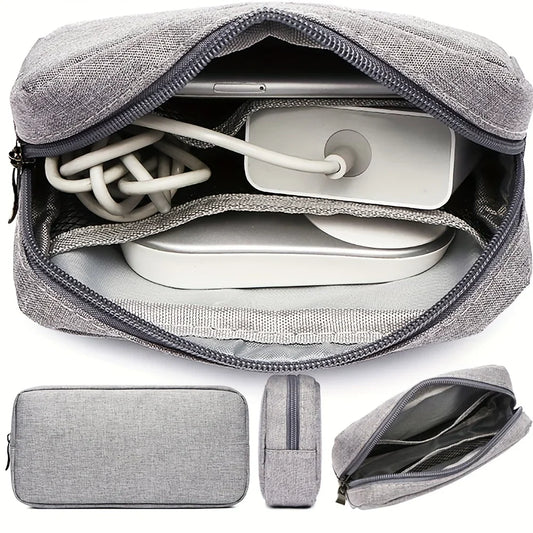 Travel Cable Organizer Bag for Electronics - Cord Case for Power Banks & SD Cards