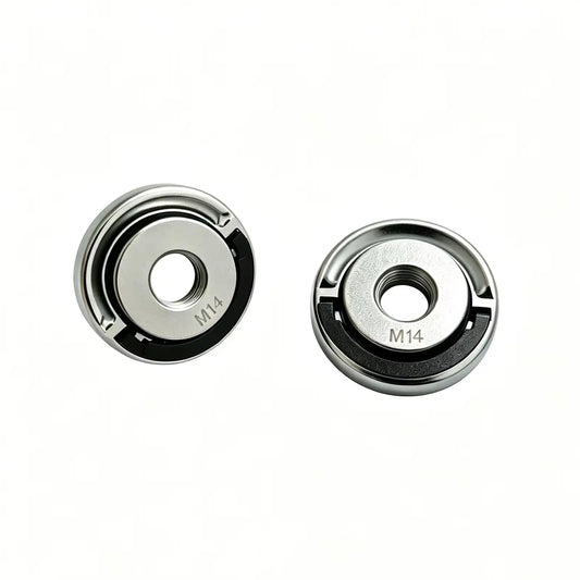 M14 Quick Release Angle Grinder Flange Nut – Self-Locking Pressing Plate Power Chuck for Cutting Disc Replacement