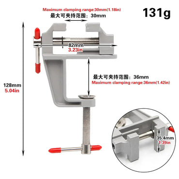 Mini Table Clamp Pliers – Flat-Mouth DIY Craft Clamp for Carving, Jewelry & Model Making