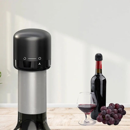 Vacuum Wine & Champagne Bottle Stopper Set – Leak-Proof Silicone Bottle Seals