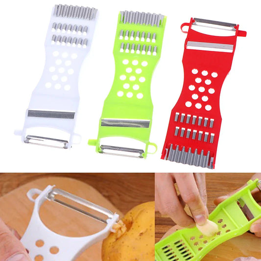 Multi-Function Vegetable Cutter, Garlic Grater, Potato Peeler and Cucumber Carrot Slicer Kitchen Tool
