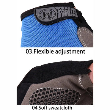 Fingerless Gym Gloves for Men & Women – Anti-Slip Breathable Workout Gloves for Cycling & Weightlifting