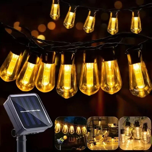 1PC Solar Bulbs String Lights,Outdoor Waterproof Garden Lamps,Garden,Terrace,Balcony,Camping,Party Retro Decoration Fairy Lamps