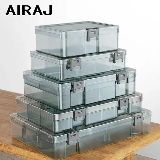 Plastic Parts Storage Box with Adjustable Dividers – Small Parts Organizer for Screws, Bolts, Electronic Components & Drill Bits