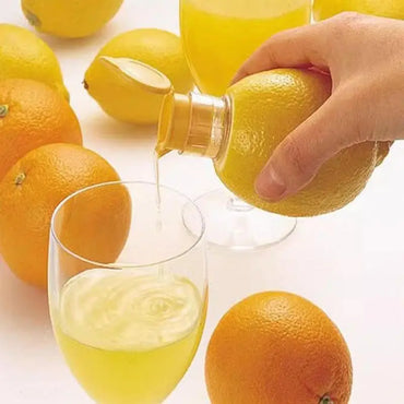 Portable Mini Manual Citrus Juicer - Handheld Lemon, Lime & Orange Squeezer (3.15 x 1.38 in / 8 x 3.5 cm)