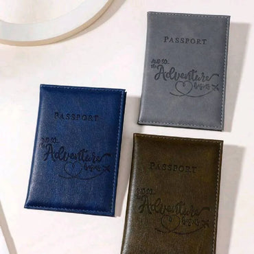PU Leather Passport Holder Wallet – Travel Passport Cover & Card Case for Women and Men