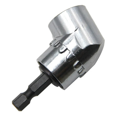 105° Right Angle Drill Attachment – 1/4 in (6.35 mm) Hex Screwdriver Adapter, 2.4 in (61 mm) Extension for Electric Drills & Wrenches