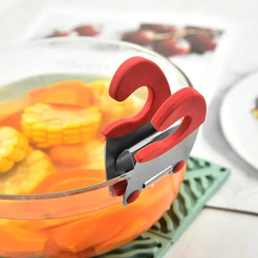 Silicone Pot Clip Spoon Holder – Anti-Scald Utensil Rest & Grip for Spoon, Spatula, Fork – Fits Pots & Bowls