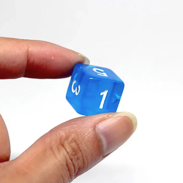 7 PCS/Lot Square Corner Dice Colorful Transparent Acrylic 6 Sided Dice Club/Party/Family Games