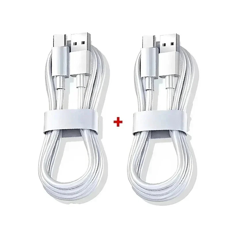 1/2/3 Pack 120W 10A USB-A to USB-C Fast Charging Cable, High-Speed Data Sync, Multiple Lengths (0.25–2 m / 9.8–78.7 in)