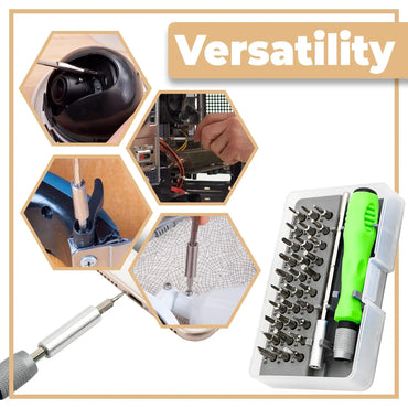 32-in-1 Mini Precision Magnetic Screwdriver Set – Repair Kit for Phones, Watches, Glasses & Electronics