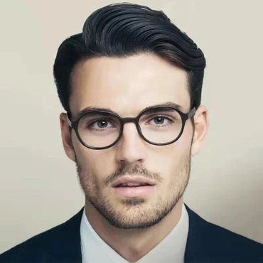 Ultralight Retro Round Glasses – TR90 Titanium Frame for Men & Women