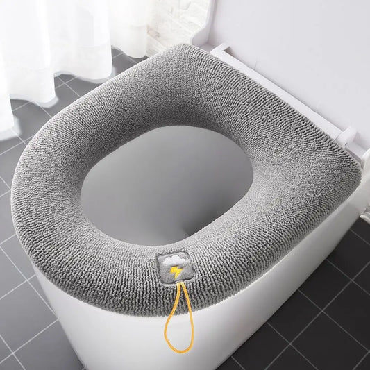 Universal Pumpkin Toilet Seat Cover – Soft Warm Closestool Mat, 30 cm (11.8 in) Toilet Lid Cushion