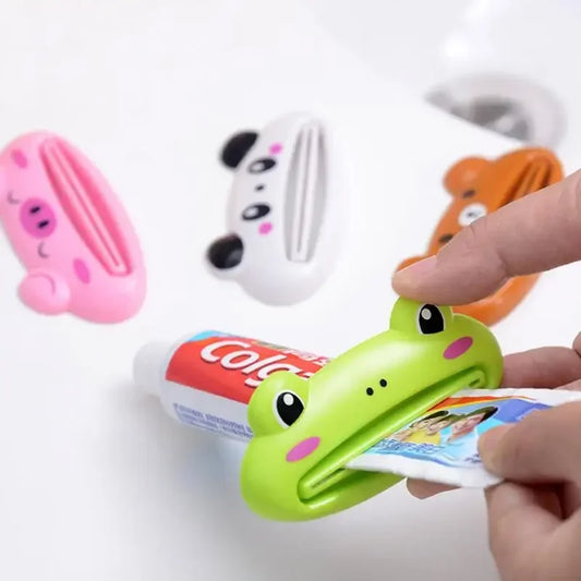 Animal Toothpaste Squeezer Tube Roller – Cute Cartoon Toothpaste Dispenser for Bathroom