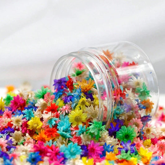 120PCS Small Daisy Artificial Flower Heads for Resin Jewelry, Candle Making & DIY Crafts