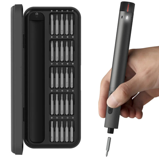 Electric Precision Screwdriver Kit for Phone & Electronics Repair, USB Rechargeable, 25-in-1 Bits, Dual-Speed