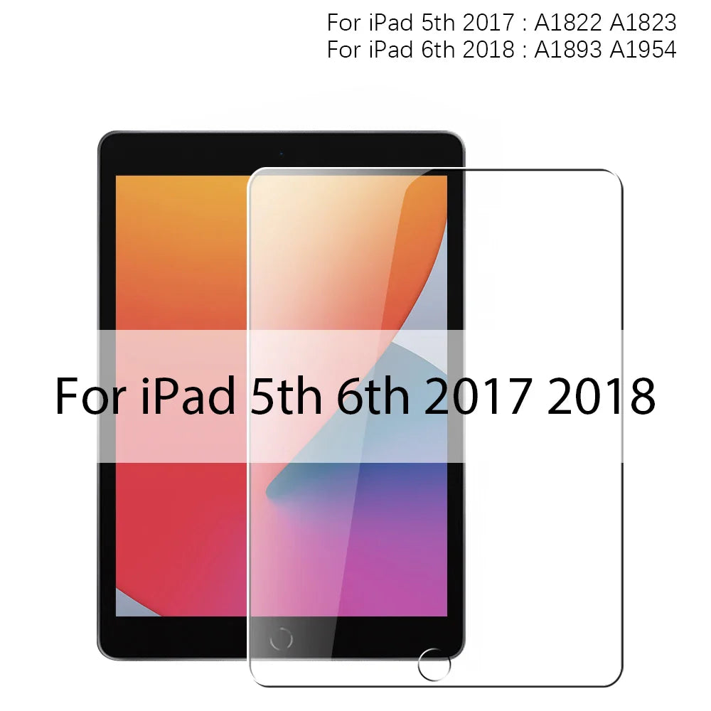 Tempered Glass Screen Protector for iPad — 1-Pack Compatible with 12.9 in (32.8 cm), 11 in (28.0 cm), 10.9 in (27.7 cm), 9.7 in (24.6 cm) — HD, Anti-Fingerprint, Oleophobic, Explosion-Proof