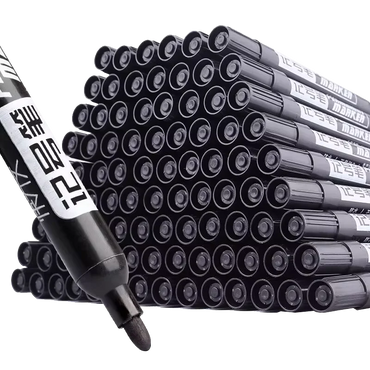 Permanent Paint Marker Pens – Waterproof Black Oil-Based Quick-Dry Markers for Tires & Oily Surfaces (3/9 Pack)