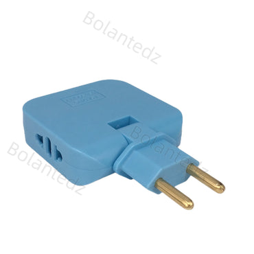 3-in-1 Foldable EU Travel Adapter with 2 USB Ports - US and KR to EU Power Converter