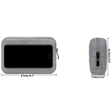 Travel Cable Organizer Bag for Electronics - Cord Case for Power Banks & SD Cards