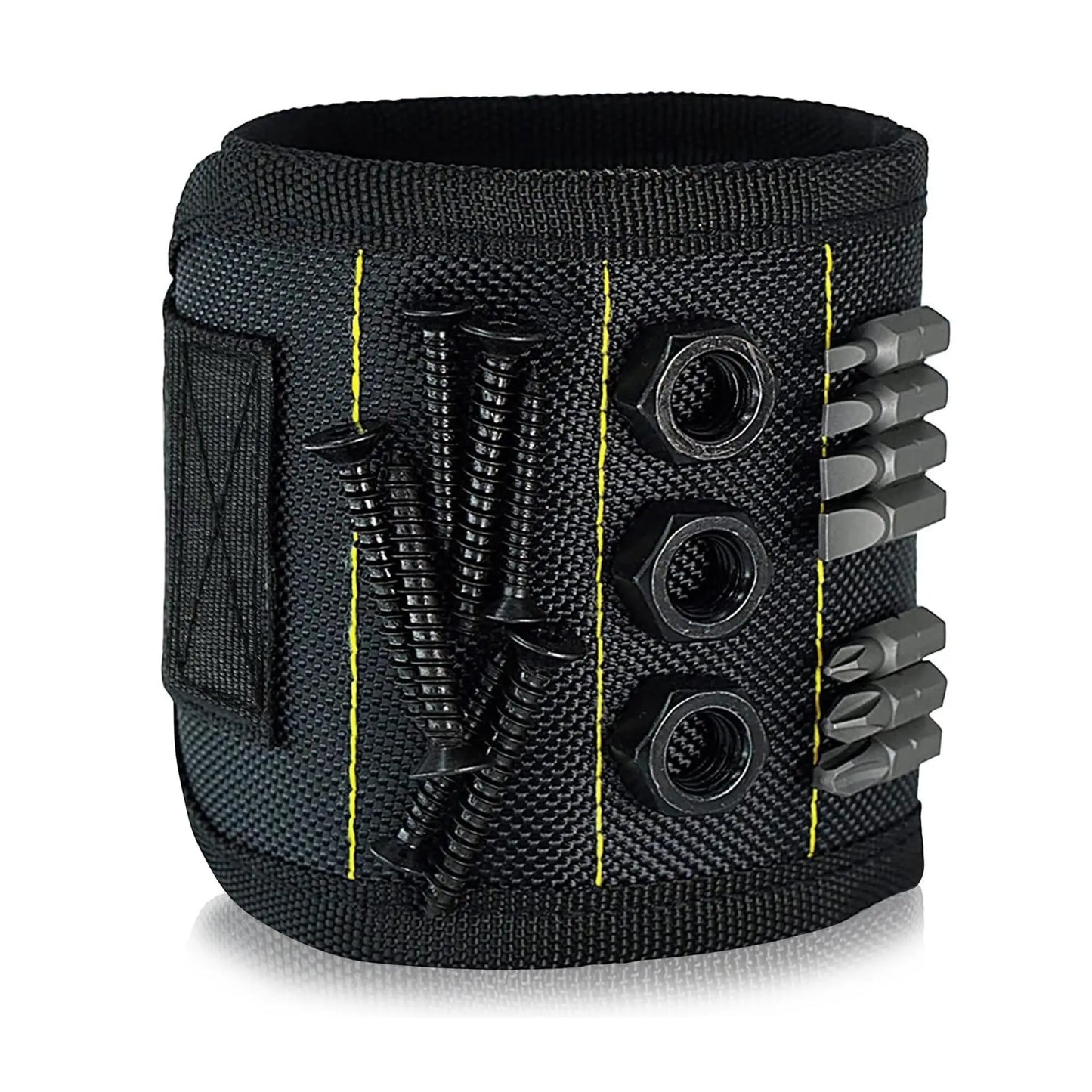 Magnetic Wristband Tool Holder for Screws Nails Drill Bits - Adjustable Magnetic Wrist Tool for Men and Women