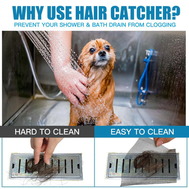 Disposable Shower Drain Hair Catcher Mesh Strainer – Floor & Sink Drain Covers for Bathroom and Kitchen