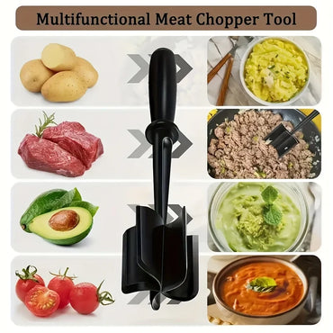 Handheld 5-Head Meat Chopper - Meat Masher & Mini Grinder Kitchen Tool