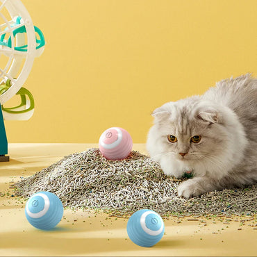 Smart Interactive Cat Ball – Automatic Rolling Electronic Toy for Indoor Cats (1.65 in / 42 mm)