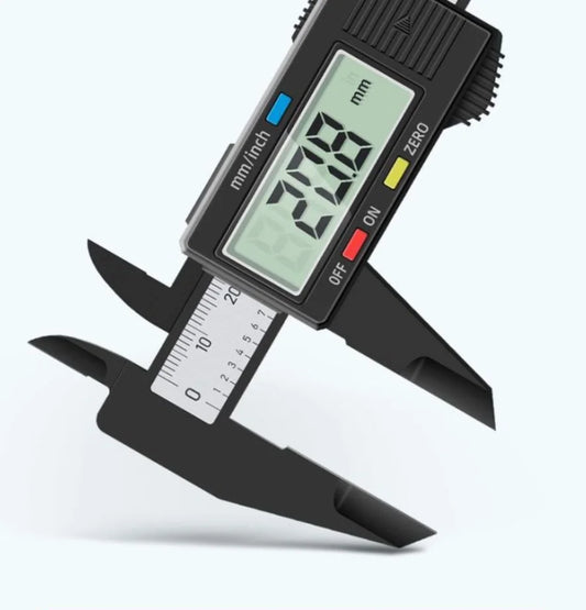 Digital Caliper 0-150 mm (0-6 in) Carbon Fiber Composite Electronic Vernier Caliper 0.01 mm Precision